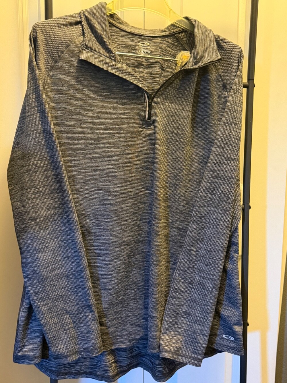 Champion Duo Dry 1/4 Zip Pullover Men's XXL Gray Performance Athletic Top